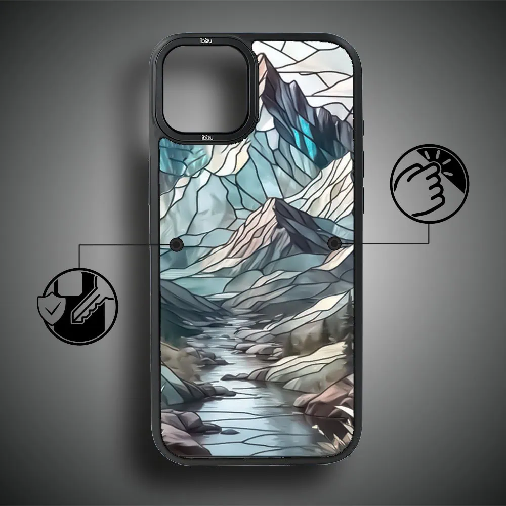 Etui do iPhone 14 Plus IBIZU DropGuard Matt z MagSafe, Barwy Szkła, Górski potok (3)