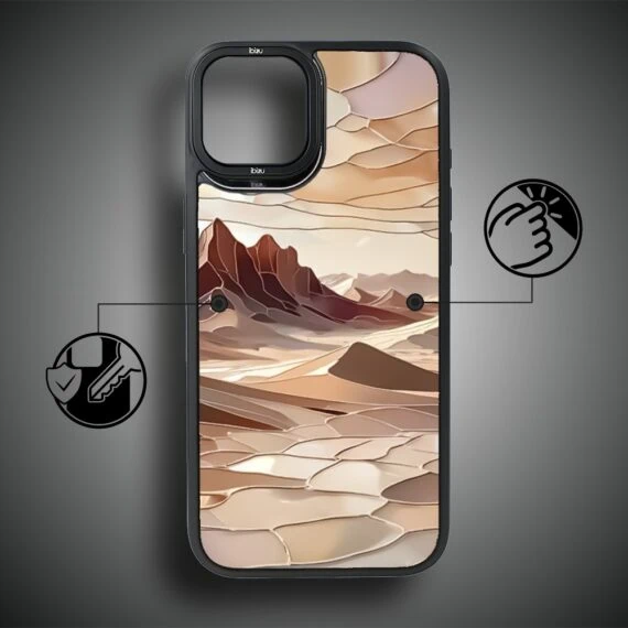 Etui do iPhone 14 Plus IBIZU DropGuard Matt z MagSafe, Barwy Szkła, Pustynny spokój (1)