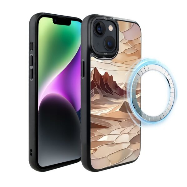Etui do iPhone 14 Plus IBIZU DropGuard Matt z MagSafe, Barwy Szkła, Pustynny spokój