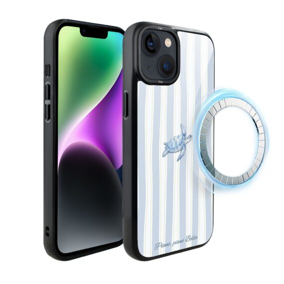 Etui do iPhone 14 Plus IBIZU DropGuard Matt z MagSafe, Bella Fantasia, Grecki żółw (3)