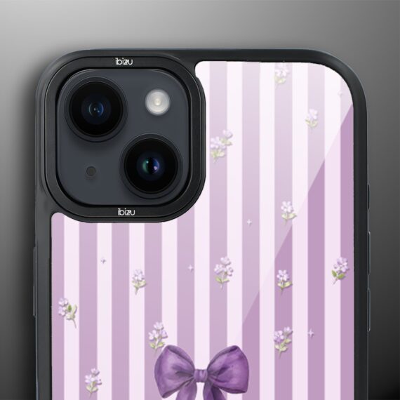 Etui do iPhone 14 Plus IBIZU DropGuard Matt z MagSafe, Bella Fantasia, Lawendowa kokarda (4)
