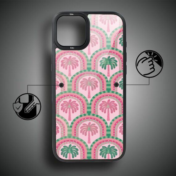 Etui do iPhone 14 Plus IBIZU DropGuard Matt z MagSafe, Bella Fantasia, Palmy na Capri (2)