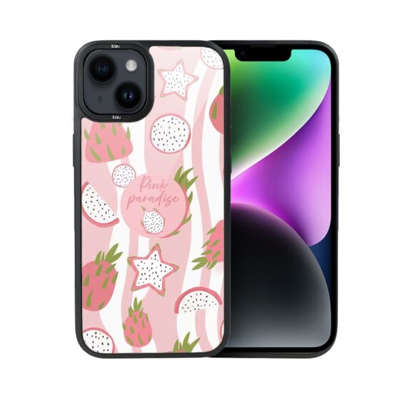 Etui do iPhone 14 Plus IBIZU DropGuard Matt z MagSafe, Bella Fantasia, Różowa pitaja (4)