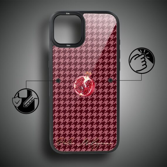 Etui do iPhone 14 Plus IBIZU DropGuard Matt z MagSafe, Bella Fantasia, Rubinowy granat (7)