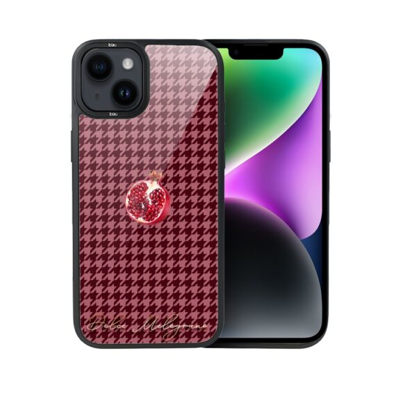 Etui do iPhone 14 Plus IBIZU DropGuard Matt z MagSafe, Bella Fantasia, Rubinowy granat (8)