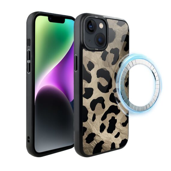 Etui do iPhone 14 Plus IBIZU DropGuard Matt z MagSafe, Zew Natury, Dziki Leopard (2)