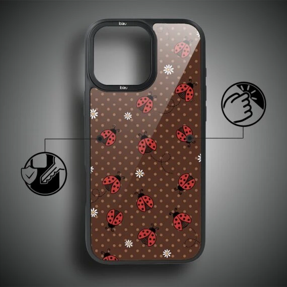 Etui do iPhone 14 Pro DropGuard Matt z MagSafe, Bella Fantasia, Wesołe biedronki (7)