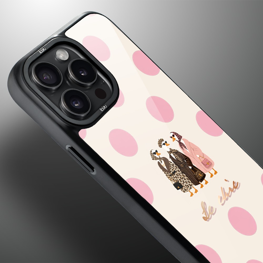 Etui do iPhone 14 Pro IBIZU DropGuard Matt z MagSafe, Bella Fantasia, Paryskie groszki2