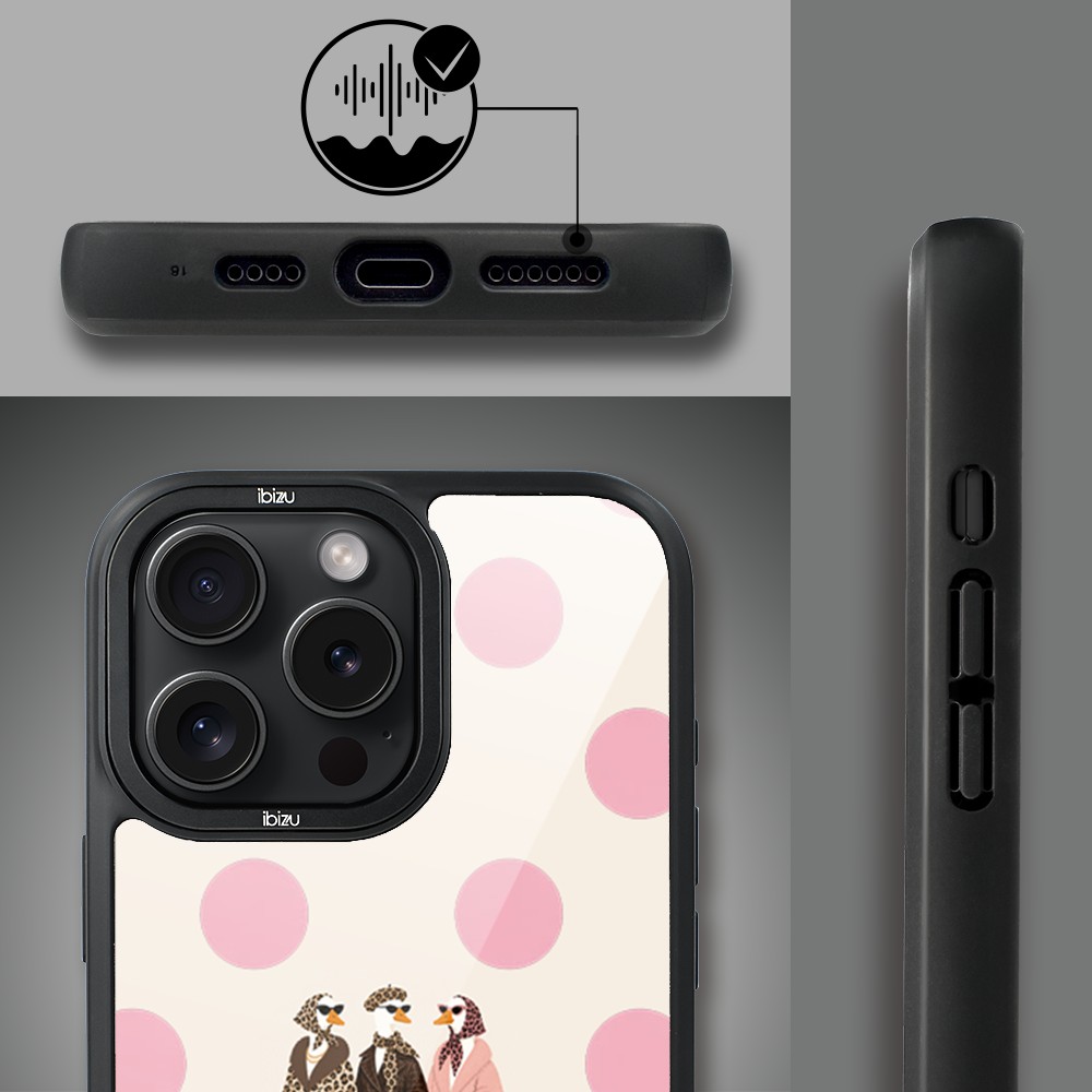 Etui do iPhone 14 Pro IBIZU DropGuard Matt z MagSafe, Bella Fantasia, Paryskie groszki4