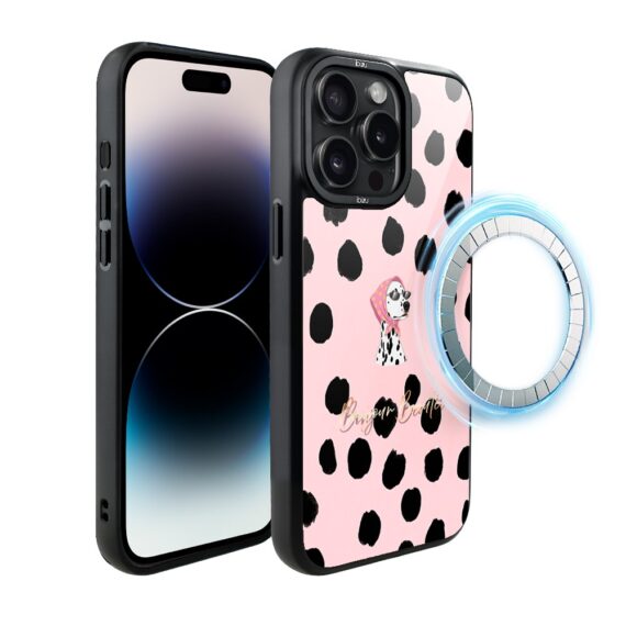 Etui do iPhone 14 Pro IBIZU DropGuard Matt z MagSafe, Bella Fantasia, Słodki dalmatyńczyk-6