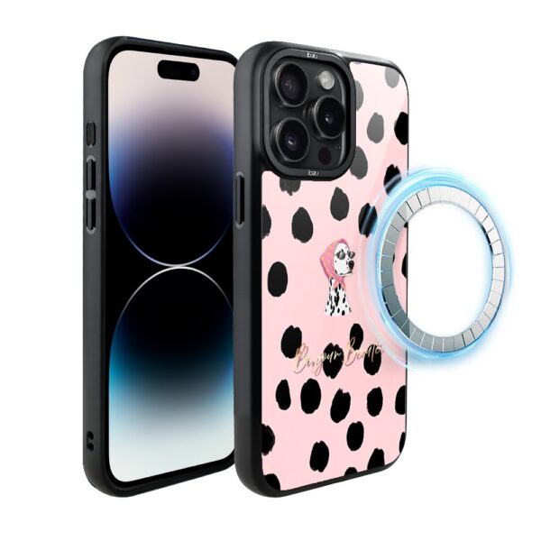 Etui do iPhone 14 Pro Max IBIZU DropGuard Matt z MagSafe, Bella Fantasia, Słodki dalmatyńczyk