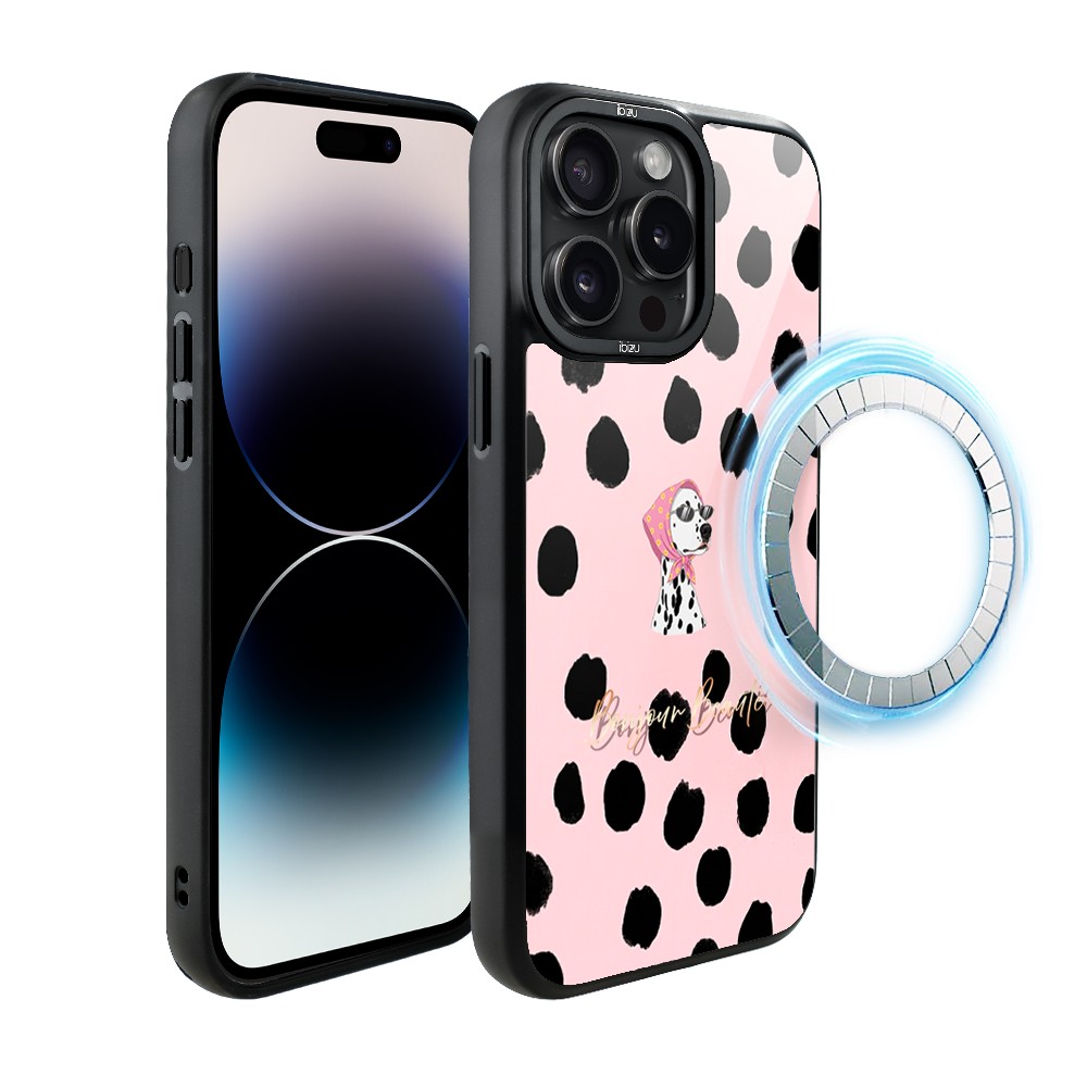 Etui do iPhone 14 Pro Max IBIZU DropGuard Matt z MagSafe, Bella Fantasia, Słodki dalmatyńczyk