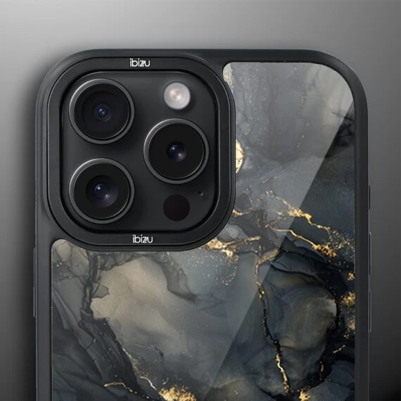 Etui do iPhone 14 Pro IBIZU DropGuard Matt z MagSafe, Ethereal Essence, Czarny diament ze złotem pro-5