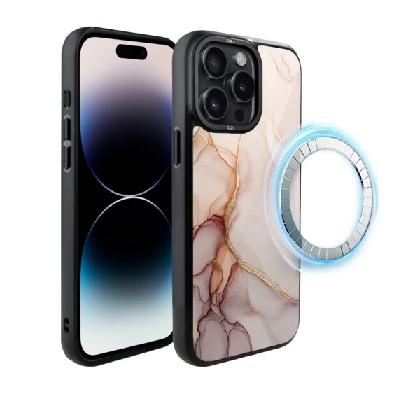 Etui do iPhone 14 Pro IBIZU DropGuard Matt z MagSafe, Ethereal Essence, Różany alabaster (7)
