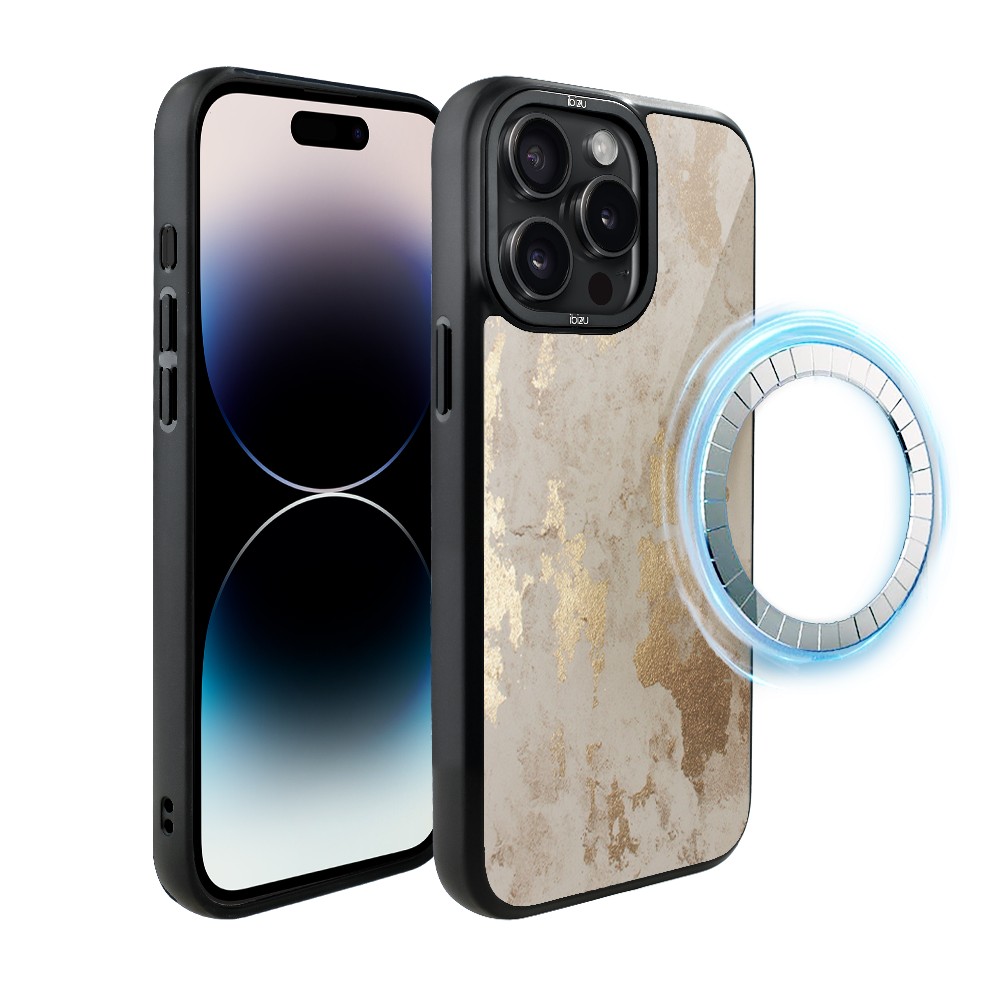 Etui do iPhone 14 Pro IBIZU DropGuard Matt z MagSafe, Ethereal Essence, Szampańskie Złoto
