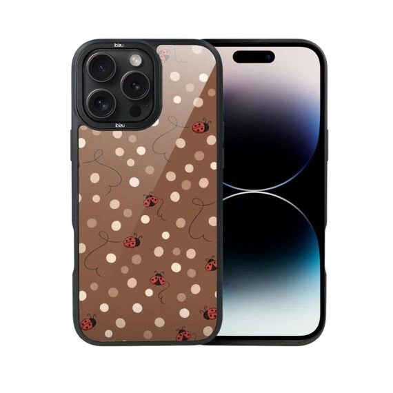 Etui do iPhone 14 Pro Max DropGuard Matt z MagSafe, Bella Fantasia, Kawowe biedronki (7)
