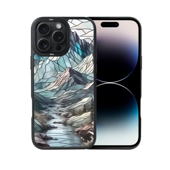 Etui do iPhone 14 Pro Max IBIZU DropGuard Matt z MagSafe, Barwy Szkła, Górski potok (4)