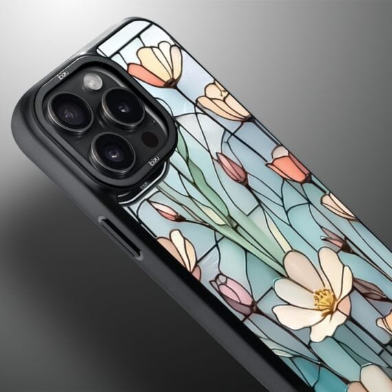 Etui do iPhone 14 Pro Max IBIZU DropGuard Matt z MagSafe, Barwy Szkła, Szept kwiatów polnych, poprawne (1)
