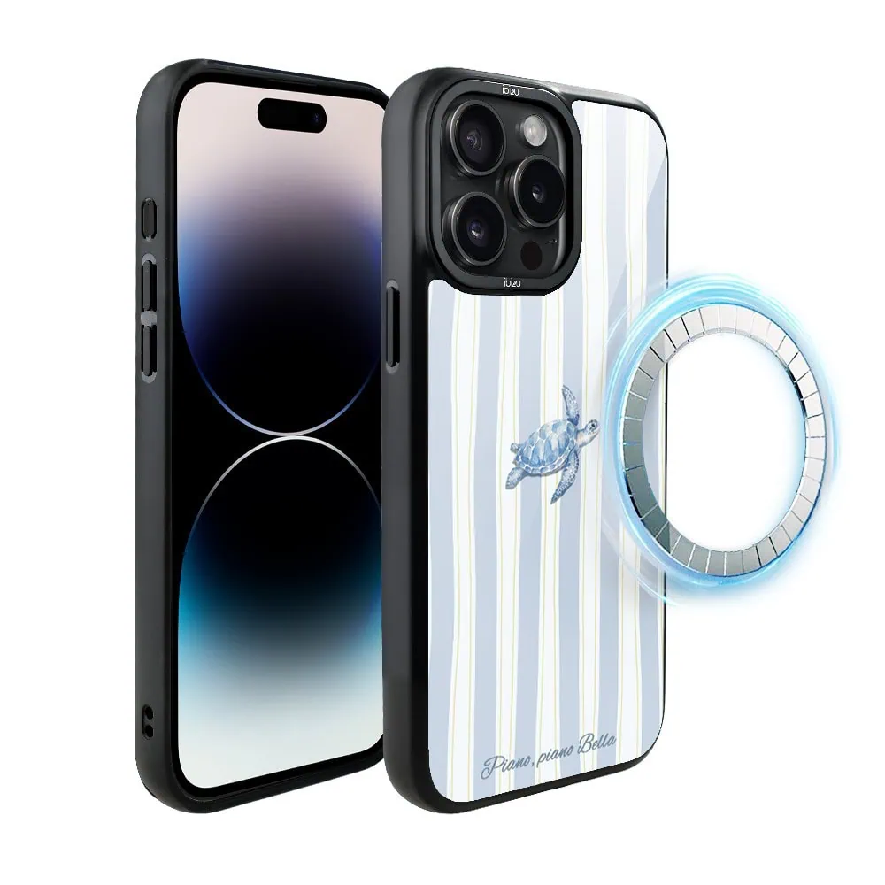 Etui do iPhone 14 Pro IBIZU DropGuard Matt z MagSafe, Bella Fantasia, Grecki żółw