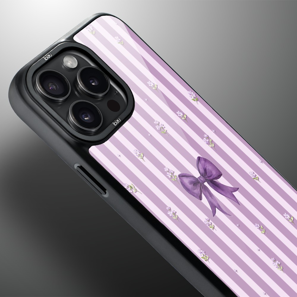 Etui do iPhone 14 Pro Max IBIZU DropGuard Matt z MagSafe, Bella Fantasia, Lawendowa kokarda (1)