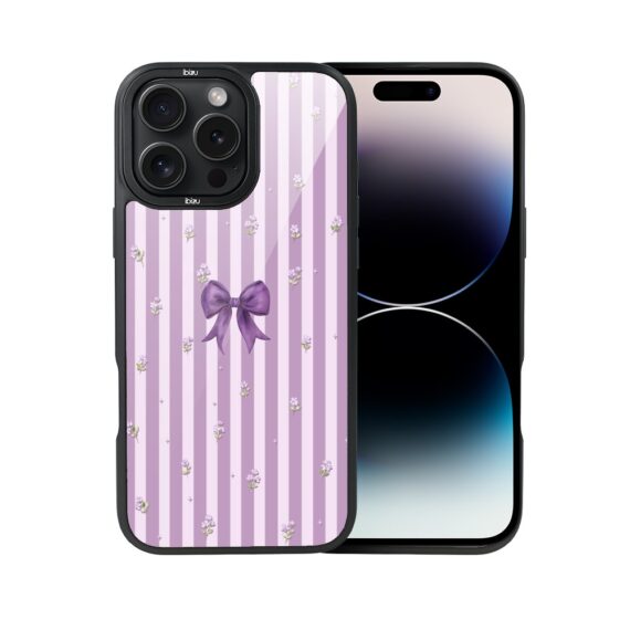 Etui do iPhone 14 Pro Max IBIZU DropGuard Matt z MagSafe, Bella Fantasia, Lawendowa kokarda (7)
