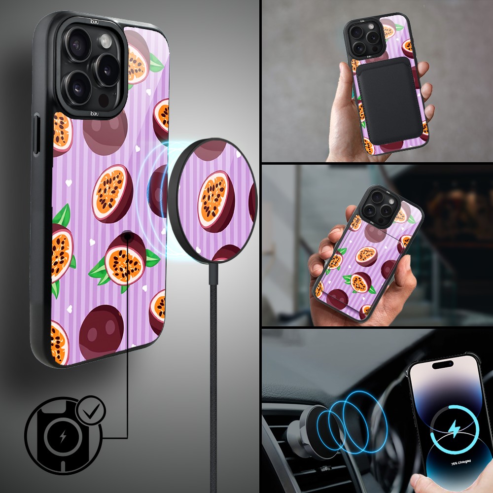 Etui do iPhone 14 Pro Max IBIZU DropGuard Matt z MagSafe, Bella Fantasia, Marakujowy zawrót (6)