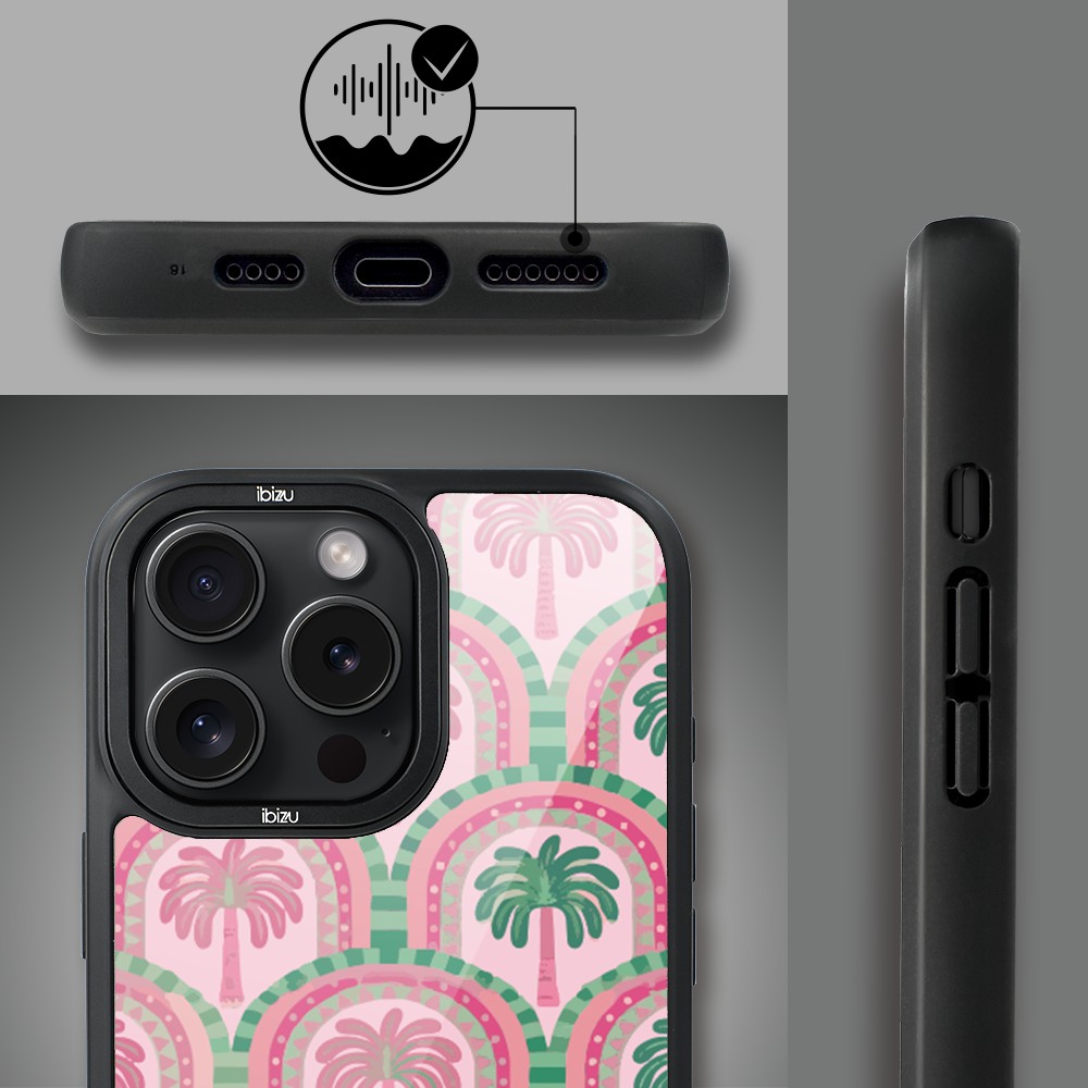 Etui do iPhone 14 Pro Max IBIZU DropGuard Matt z MagSafe, Bella Fantasia, Palmy na Capri (1)