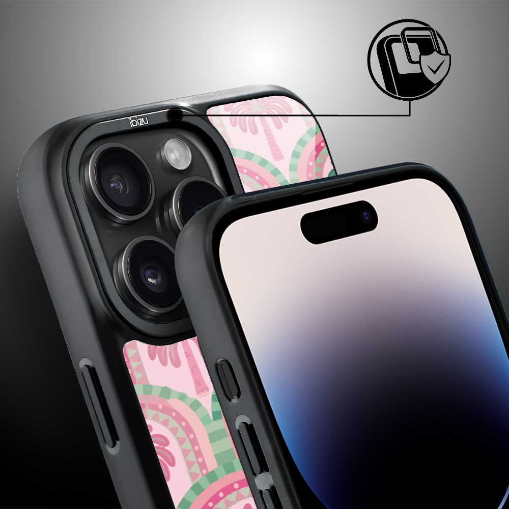 Etui do iPhone 14 Pro Max IBIZU DropGuard Matt z MagSafe, Bella Fantasia, Palmy na Capri (8)