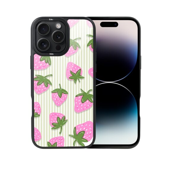 Etui do iPhone 14 Pro Max IBIZU DropGuard Matt z MagSafe, Bella Fantasia, Truskawkowa łąka (5)