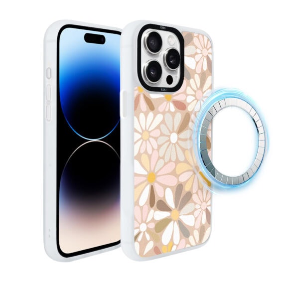 Etui do iPhone 14 Pro Max IBIZU DropGuard Matt z MagSafe, Boho, Kwiaty vintage, poprawne (2)