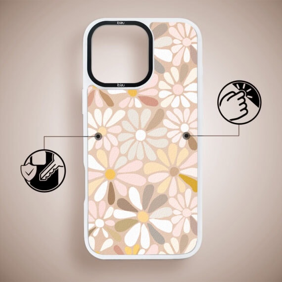 Etui do iPhone 14 Pro Max IBIZU DropGuard Matt z MagSafe, Boho, Kwiaty vintage, poprawne (3)