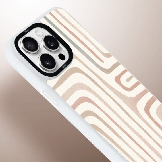 Etui do iPhone 14 Pro Max IBIZU DropGuard Matt z MagSafe, Boho, Piaskowy labirynt (7)