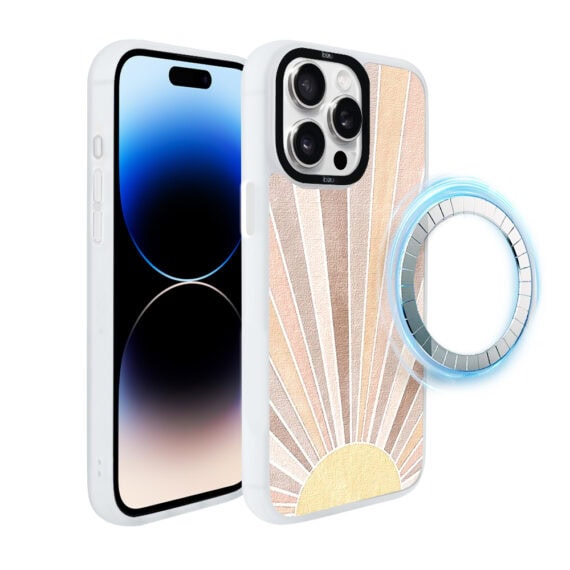 Etui do iPhone 14 Pro Max IBIZU DropGuard Matt z MagSafe, Boho, Wschód słońca (3)