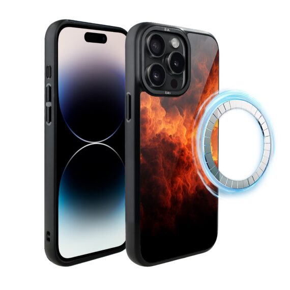 Etui do iPhone 14 Pro Max IBIZU DropGuard Matt z MagSafe, Twilight Dreams, Inferno Sky (7)