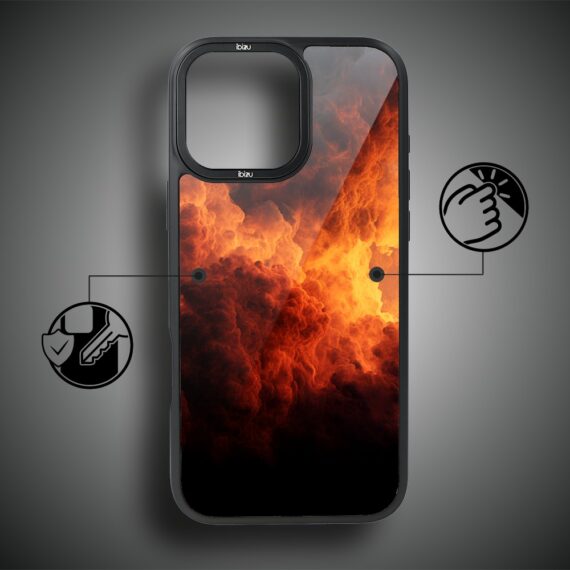 Etui do iPhone 14 Pro Max IBIZU DropGuard Matt z MagSafe, Twilight Dreams, Inferno Sky (8)