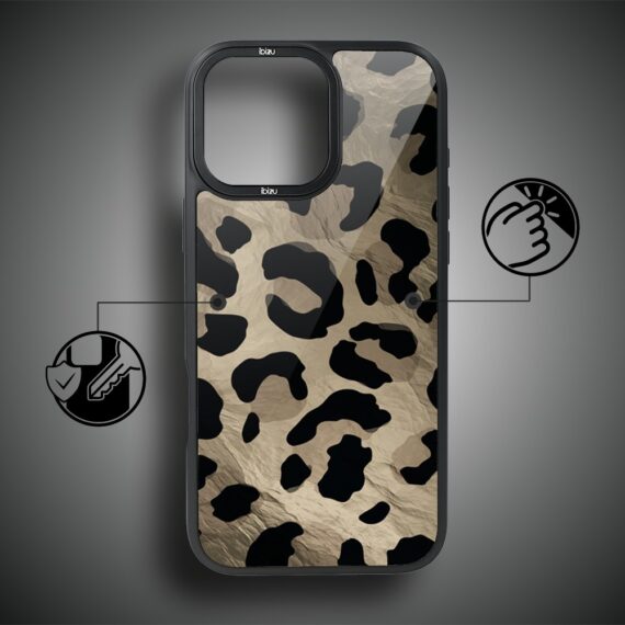 Etui do iPhone 14 Pro Max IBIZU DropGuard Matt z MagSafe, Zew Natury, Dziki Leopard (3)
