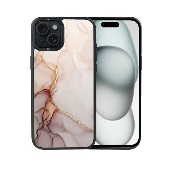 Etui do iPhone 15 IBIZU DropGuard Matt z MagSafe, Ethereal Essence, Różany alabaster (1)