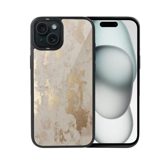 Etui do iPhone 15 IBIZU DropGuard Matt z MagSafe, Ethereal Essence, Szampańskie Złoto
