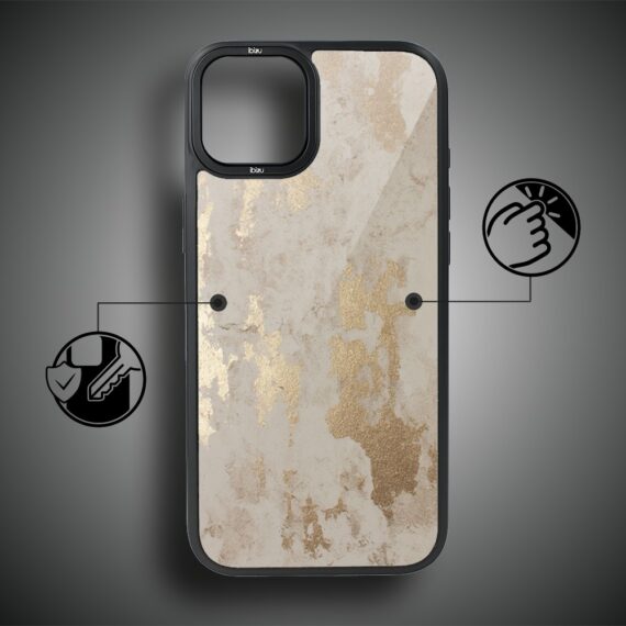 Etui do iPhone 15 IBIZU DropGuard Matt z MagSafe, Ethereal Essence, Szampańskie Złoto-7