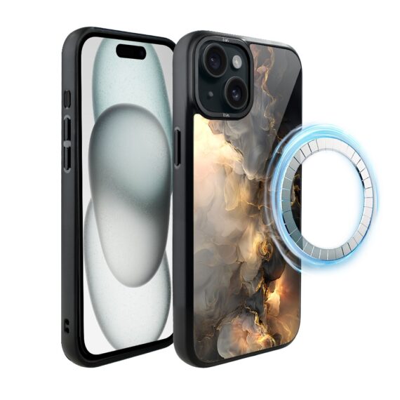 Etui do iPhone 15 IBIZU DropGuard Matt z MagSafe, Twilight Dreams, Stardust (7)