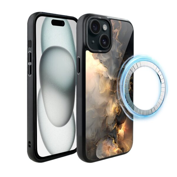 Etui do iPhone 15 IBIZU DropGuard Matt z MagSafe, Twilight Dreams, Stardust