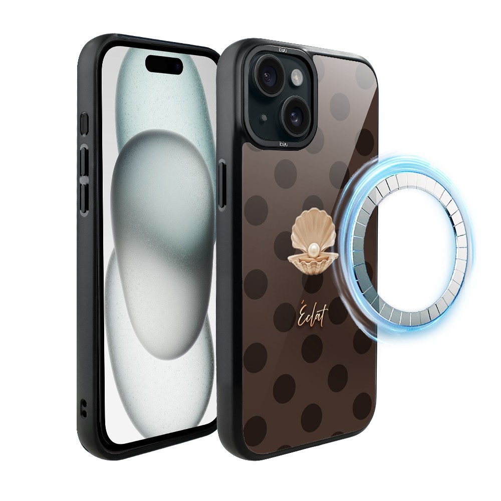 Etui do iPhone 15 Plus DropGuard Matt z MagSafe, Bella Fantasia, Kawowa perła