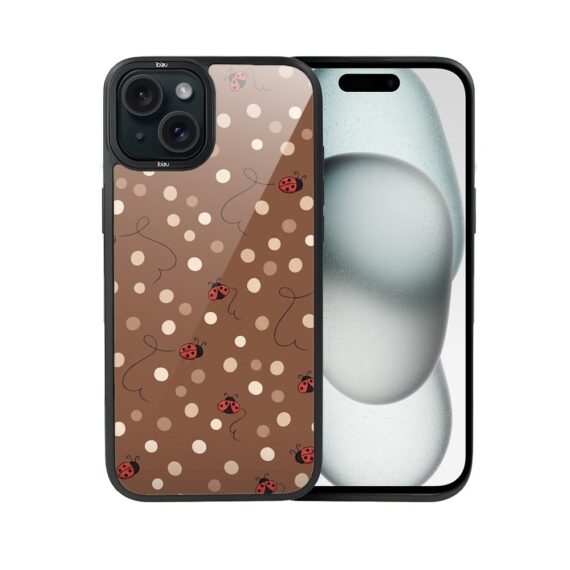 Etui do iPhone 15 Plus DropGuard Matt z MagSafe, Bella Fantasia, Kawowe biedronki (8)