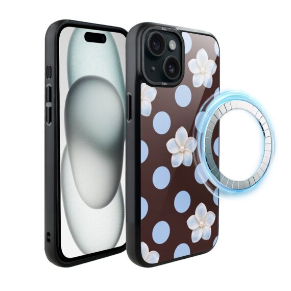 Etui do iPhone 15 Plus DropGuard Matt z MagSafe, Bella Fantasia, Kwiat w czekoladzie (1)