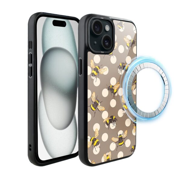 Etui do iPhone 15 Plus IBIZU DropGuard Matt z MagSafe, Bella Fantasia, Miodowe lato