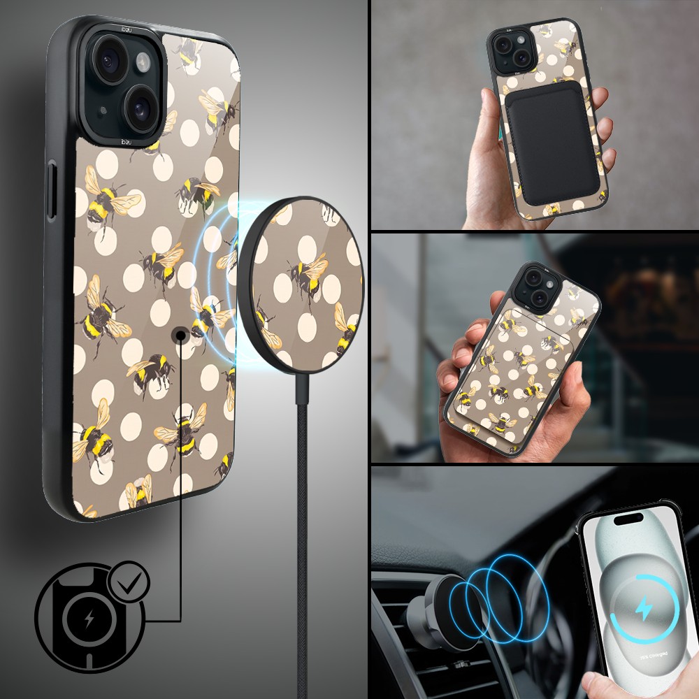 Etui do iPhone 15 Plus DropGuard Matt z MagSafe, Bella Fantasia, Miodowe lato (8)