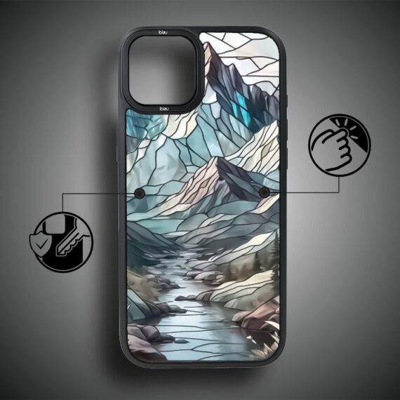 Etui do iPhone 15 Plus IBIZU DropGuard Matt z MagSafe, Barwy Szkła, Górski potok, poprawne (2)
