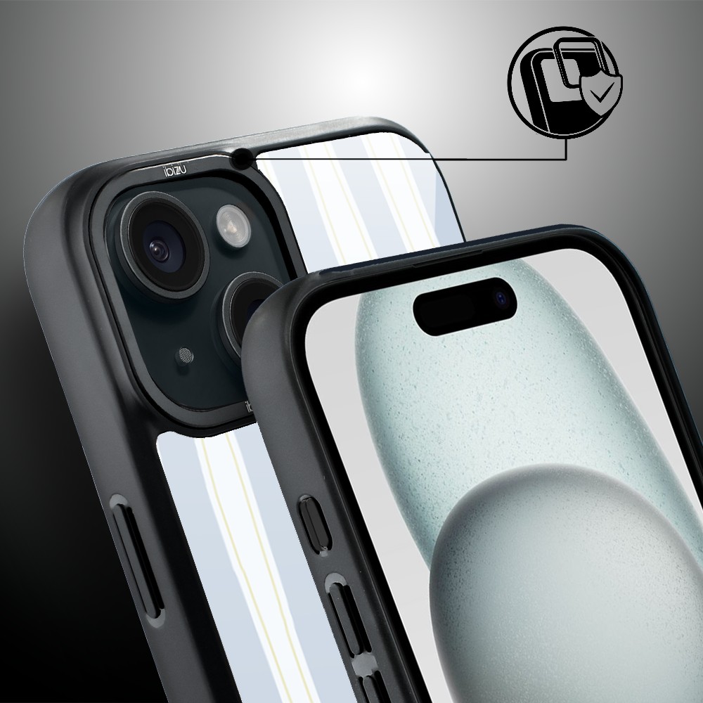 Etui do iPhone 15 Plus IBIZU DropGuard Matt z MagSafe, Bella Fantasia, Grecki żółw (2)