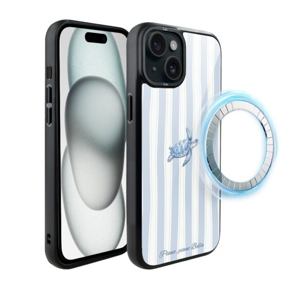 Etui do iPhone 15 Plus IBIZU DropGuard Matt z MagSafe, Bella Fantasia, Grecki żółw (5)