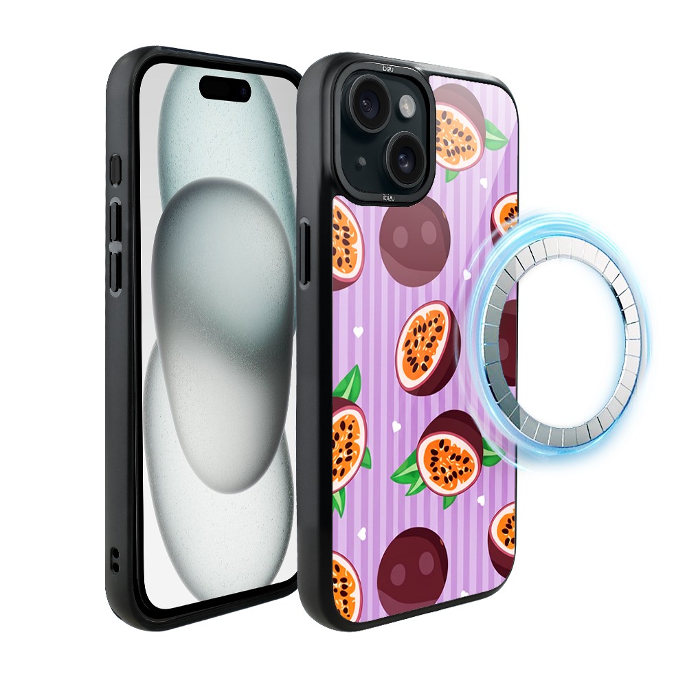 Etui do iPhone 15 IBIZU DropGuard Matt z MagSafe, Bella Fantasia, Marakujowy zawrót